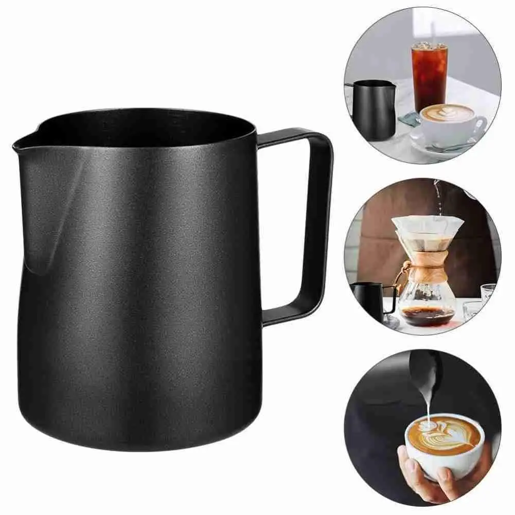 

350/600ml Non Stick Steel Milk Frothing Pitcher Espresso Barista Craft Latte Cappuccino Jug Cream Coffee Frothing S6i5
