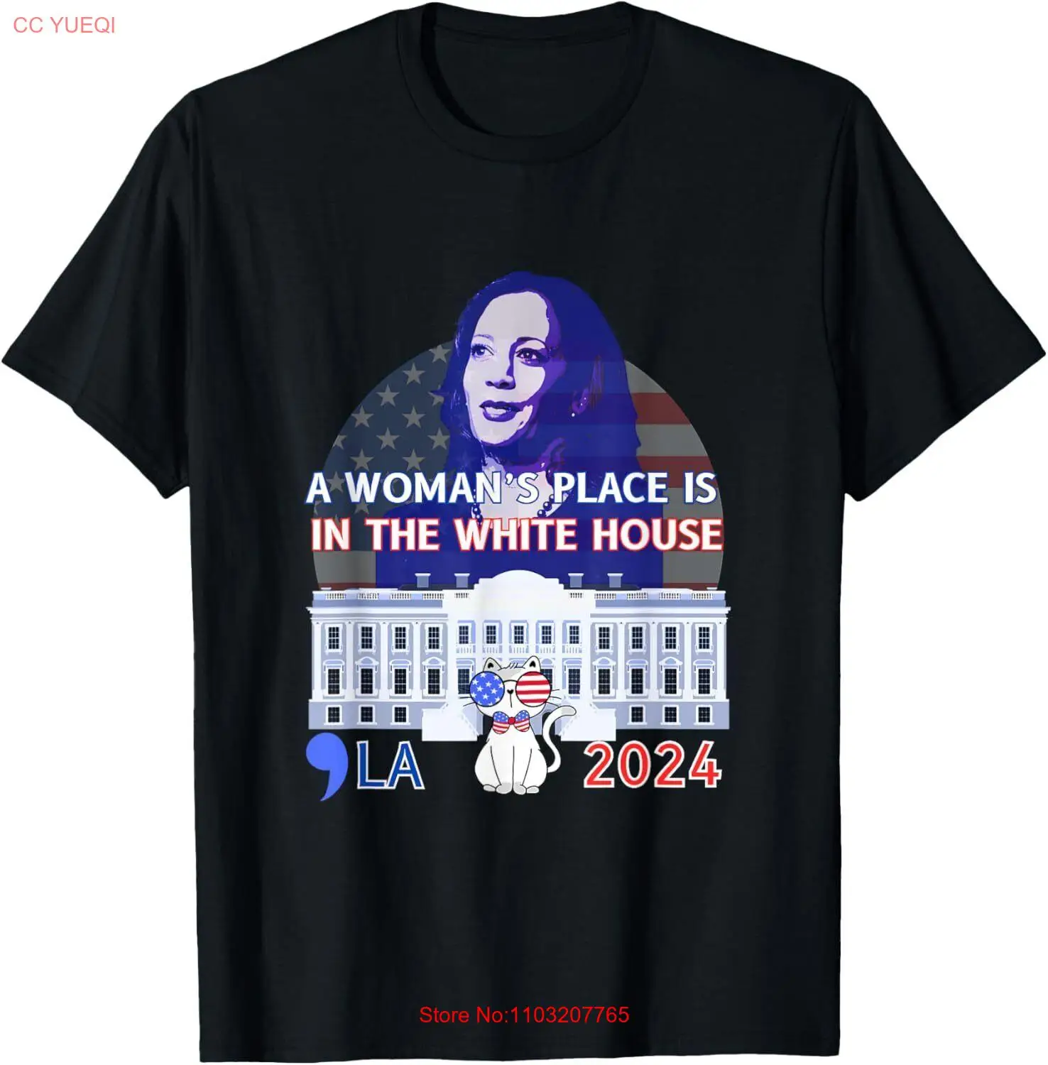 Женское место в Белом доме футболка Камала Харрис 2024