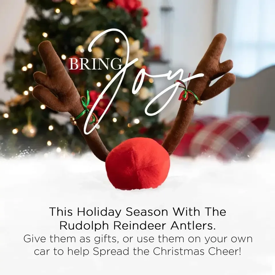 Рождественское Украшение Для Автомобиля Из Оленьих Рогов Рождественский