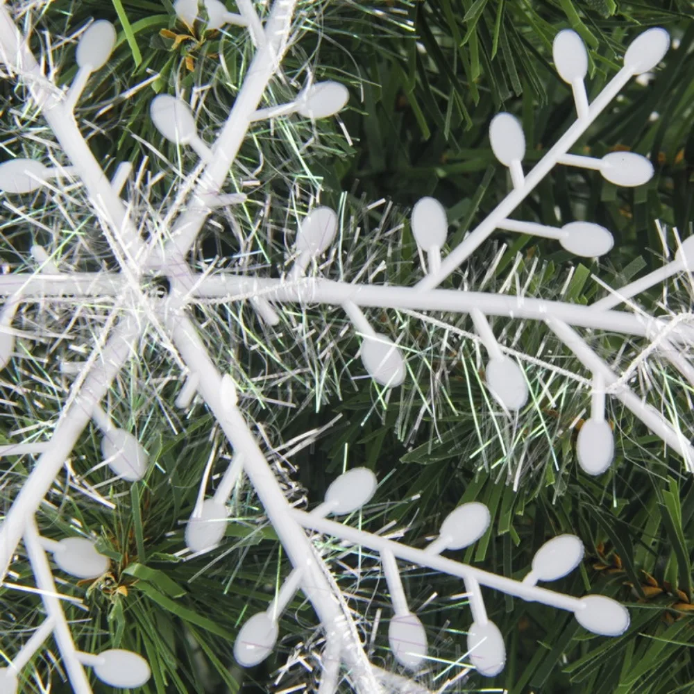 30/12 шт. рождественские украшения в виде снежинок блестящие поддельные белые