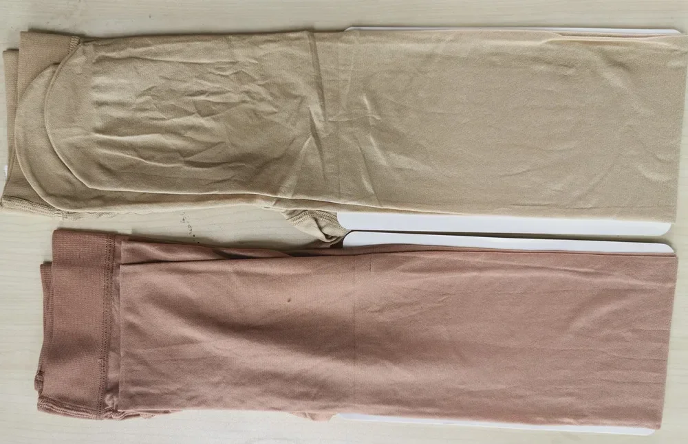 Блестящие глянцевые колготки с прозрачной талией для бальных танцев