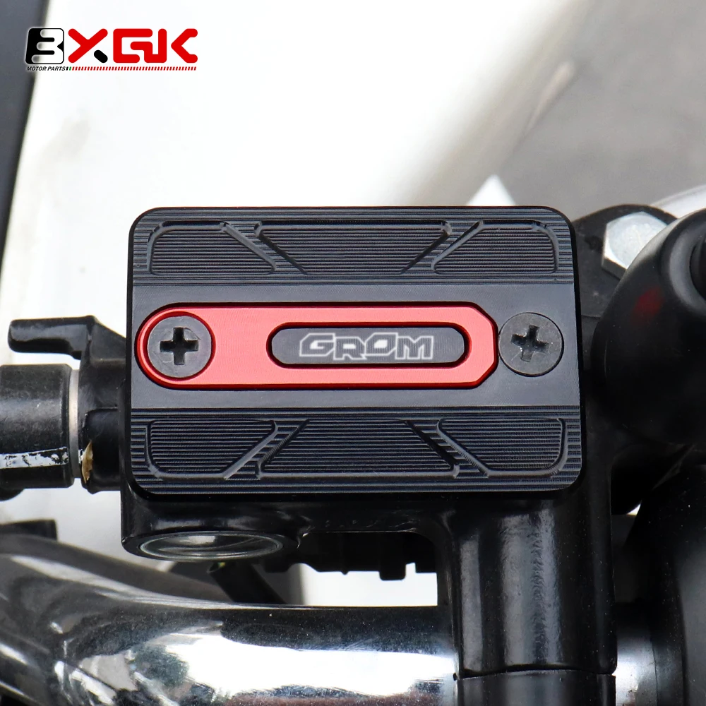 Фото Для Honda Grom MSX125 2013-2021 2022 2023 2024 аксессуары для мотоциклов с ЧПУ передняя крышка бачка тормозной жидкости крышка маслозаливной горловины №2