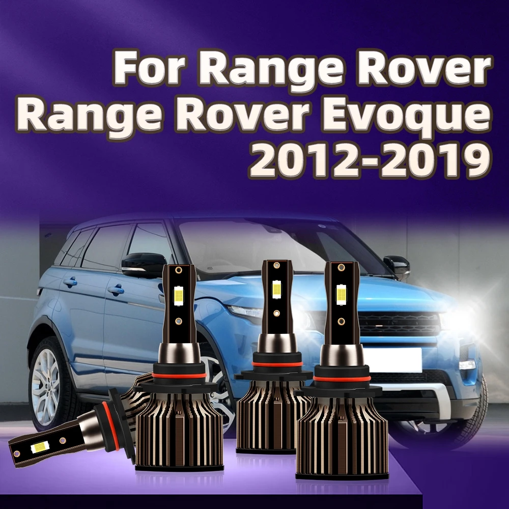 

4 шт., Автомобильные светодиодные лампы 170 Вт для фар Land Rover Range Rover Evoque 9005 2012 2013 2015 2014 2016 2017 2018 2019