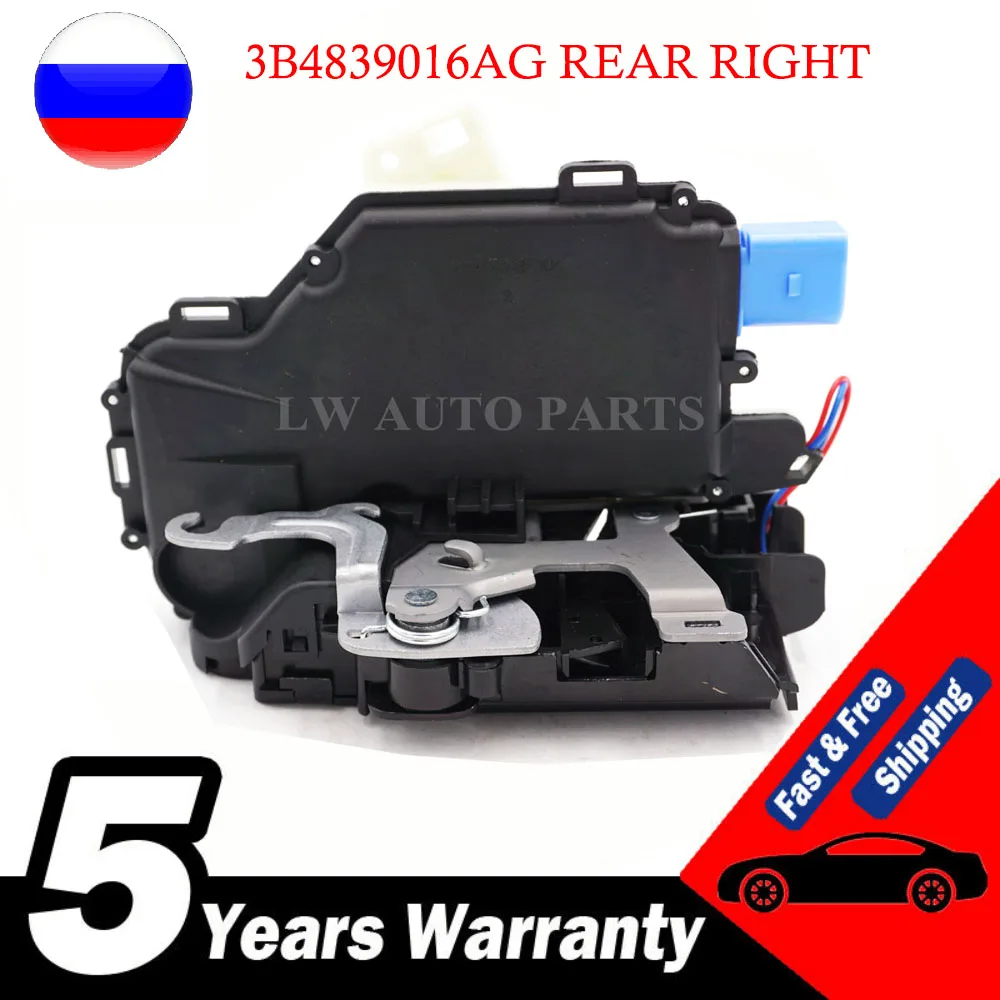 

high quality 3B4839016AG REAR RIGHT SIDE DOOR LOCK ACTUATOR MECHANISM FOR VW POLO 9N VW T5 TRANSPORTER CARAVELLE MULTIVAN