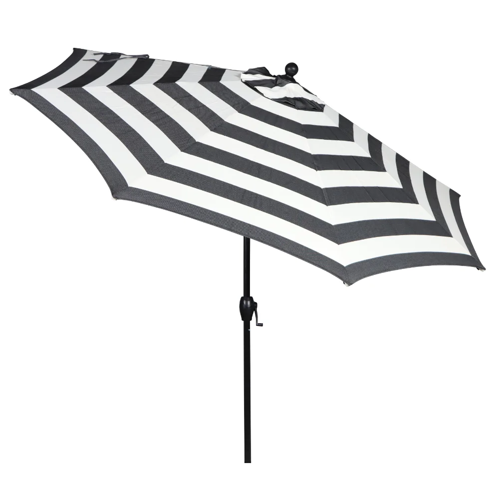 

Better Homes & Gardens Outdoor 9' Ibiza Stripes Round Crank Premium Patio Umbrella