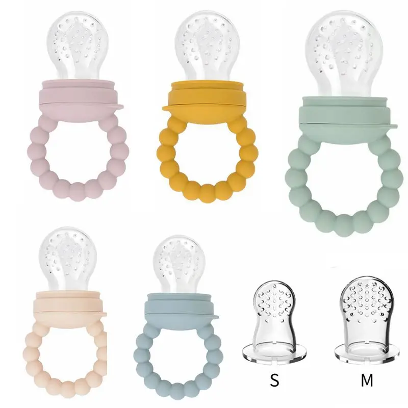 

Baby Feeding Pacifier Bottles Fruit Feeder Nipples Safe Silicone Teether Food Vegetable Container Dummy Soother Baby Nipple Teat