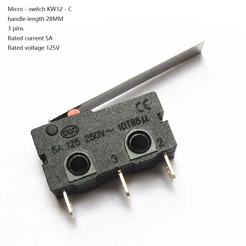 

10 шт./лот KW12-A/C/D/N-1/2 микропереключатель поворотный прямой шкив с ручкой грибовидная головка NO NC 2/3Pin 16/21/25/28/55 мм 5A 125 В 250 В