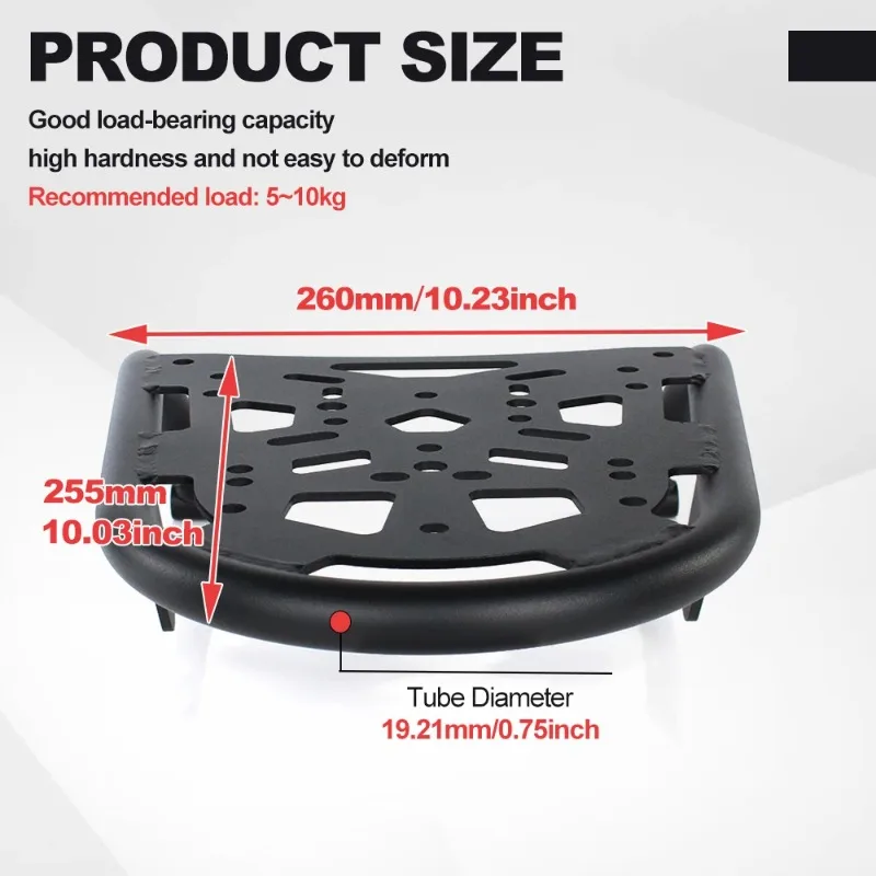 Подходит для Kawasaki KLX230 2019 2020 2021 2022 2023 2024 2025 стальной задний держатель багажника