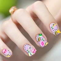 1000pcs nail decoration stickers cute soft polymer clay slice nail diy nail art design christmas flower manicure accessories