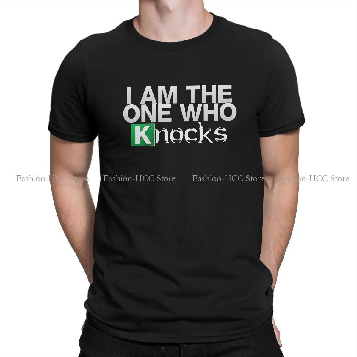 

Breaking Bad TShirt for Men I Am The One Who Knocks Soft Casual Sweatshirts Polyester T Shirt Novelty Trendy Fluffy