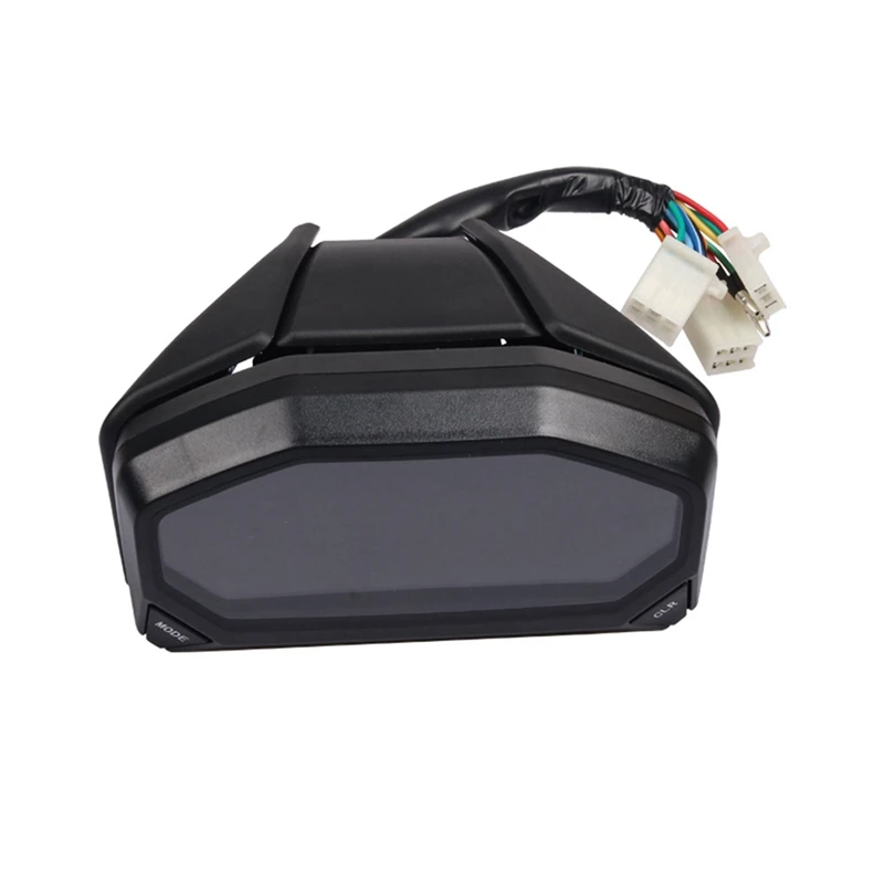 Universal Motorcycle LED LCD Speedometer Digital Odometer Tachometer 12000 RPM Meter for 1 2 4 Cylinders |