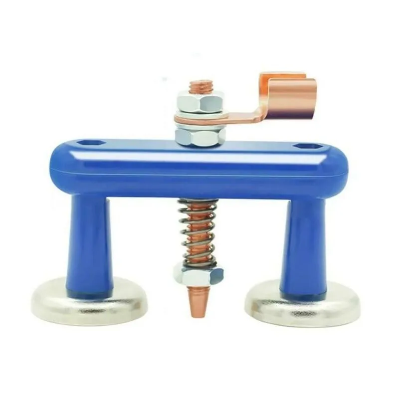 Double Welding Magnet Head Magnetic Support Clamp Holder Fixture Strong Welder Use For Metal Poles Struts Railings Welding Table