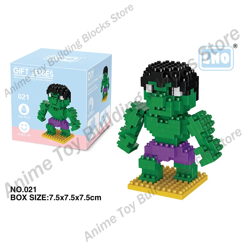 Конструктор из фильма Disney сборка кирпичей Человек-паук Тор Локи капитан аниме