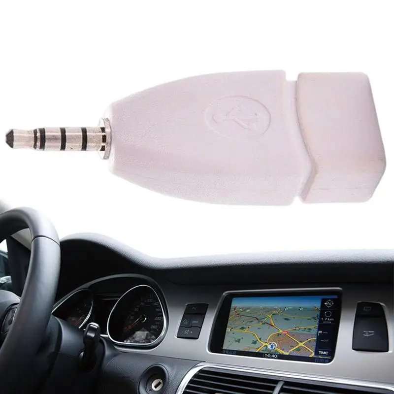 

Car Adapter 3.5mm Type C Stereo Car Cable Connector U Disk Headphone Stereo Cord Car For Speakers PCs Computers