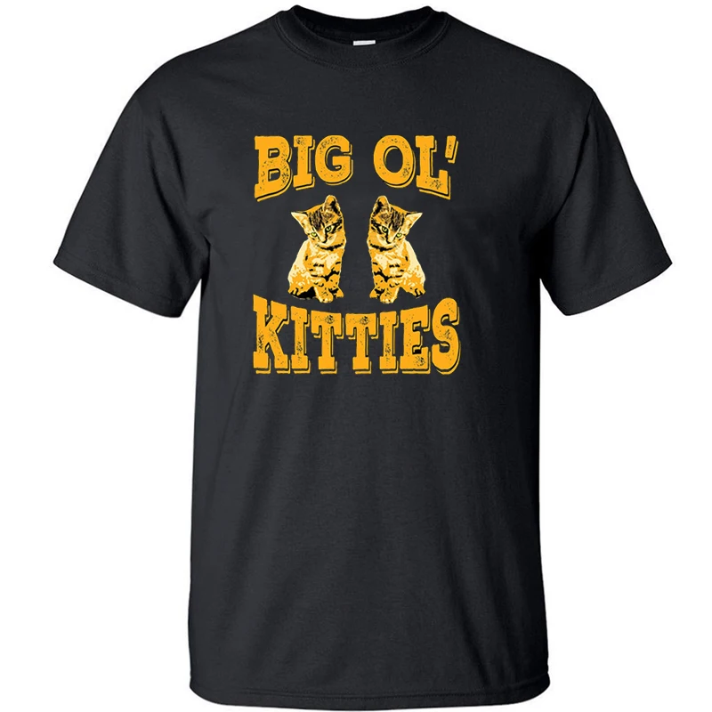 

Cat Big OL Kitties Tshirt T Shirt Men Graphic T Shirts T-shirt Camisas Summer Tops Tee Cotton Short Sleeve Clothing Streetwear