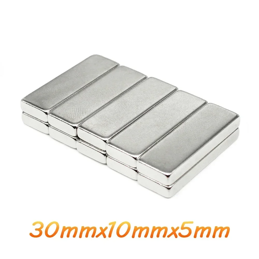Неодимовый магнит NdFeB 30 х10х5 20 шт. супермощный блок мм редкоземельный