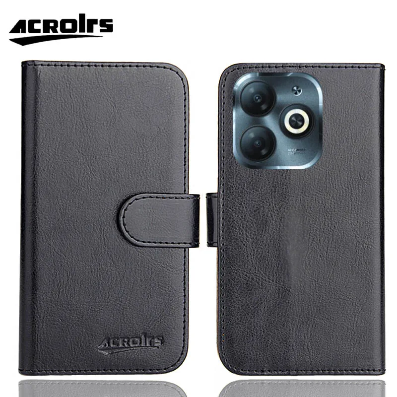 Чехол Infinix Smart 8 Global X6525 6 дюйма цветов индивидуальный флип-кошелек слоты для карт