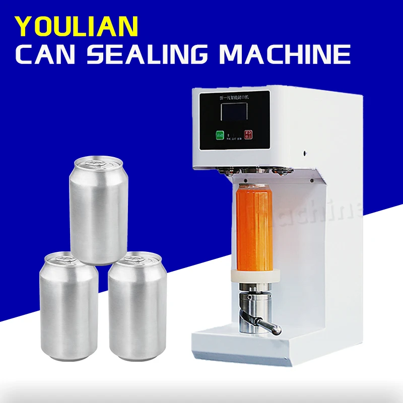 

YL-30 Tabletop Electric Beer Soda Beverage Drinks Can Sealing Machine Automatic Tin Can Sealer Can Seal Seamer Machine