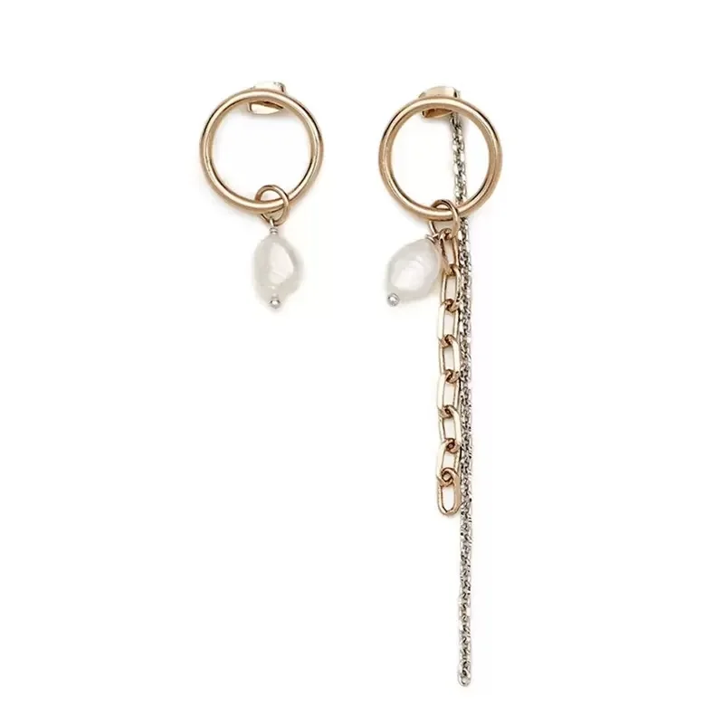 

Fashion Ins 2023 New Trendy Justine Clenquet Earrings Female Long Temperament Pendant Pearl Earring Hip Hop Jewelry For Women