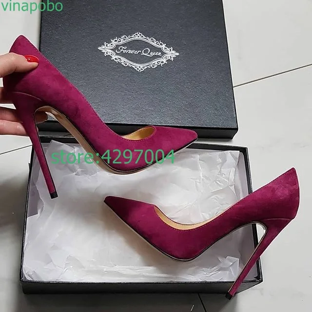 Spring/Autumn Genuine Leather Fashion High Heels 2022 New  Woman Pointed Toe Pumps Stiletto Sexy Party Dress Wedding Shoes images - 6