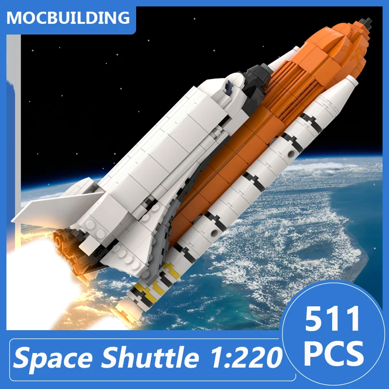 

Space Shuttle 1:220 Scale Model Moc Building Blocks Diy Assemble Bricks Educational Creative Children Toys Kids Gifts 511PCS