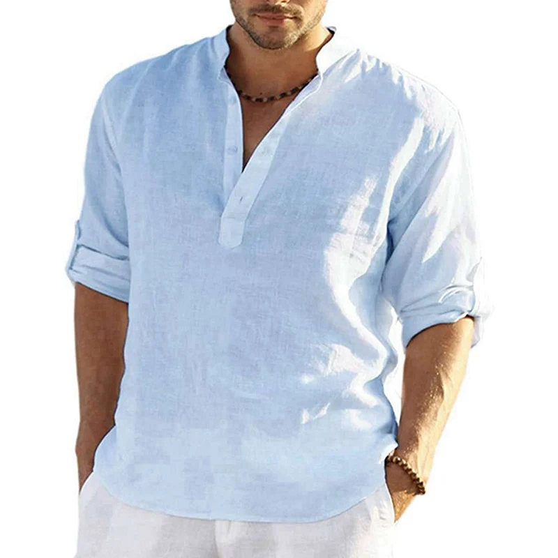 2022 New Men's Casual Blouse Spring 