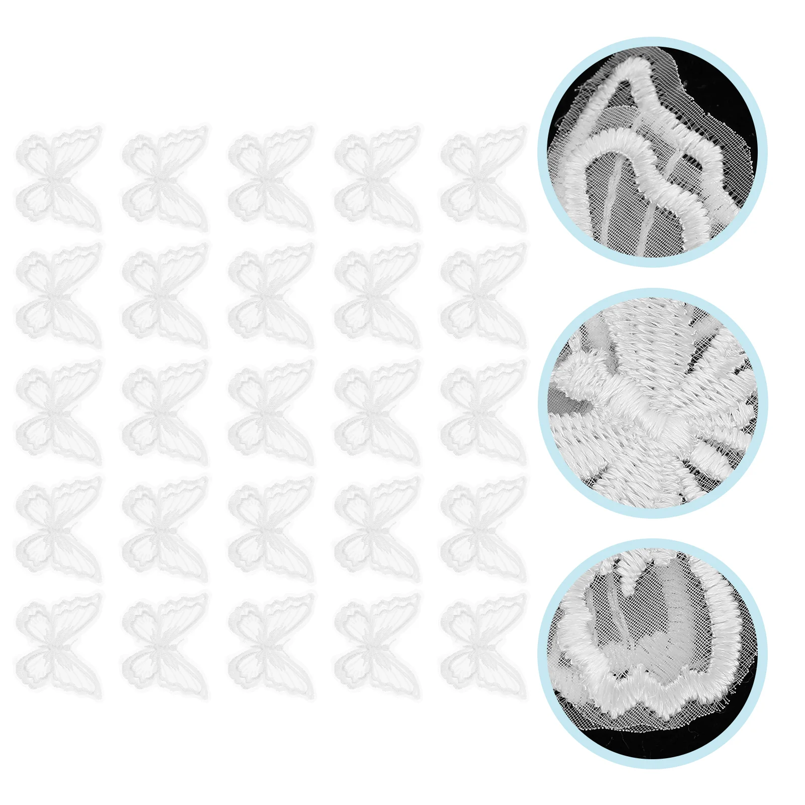 

Butterflypatches Applique Embroidery Lace Patch Sew Iron Cloth Trim Butterflies Sticker Wedding Fabric Appliques Sewing