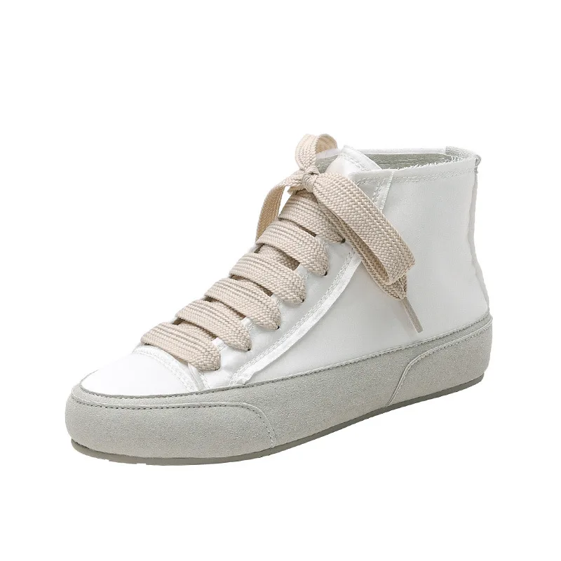 Women Height Increasing Flats Shoes Espadrilles Woman Luxury Designer Silk High Top Sneakers