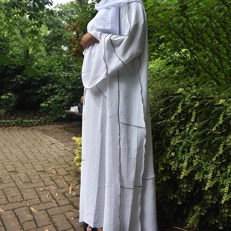 Noble luxury retro court Muslim women's suit trimmed robe skirt apron long skirt three-piece Islamic national wind Ramadan suit