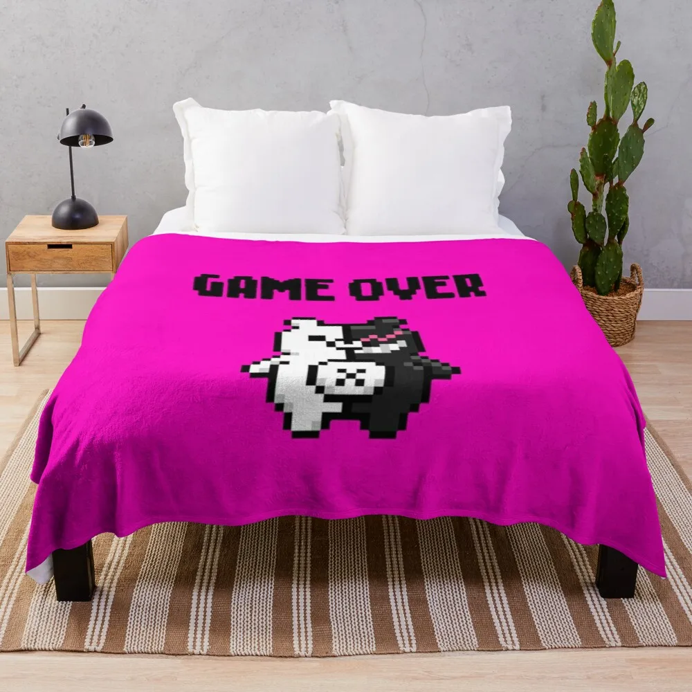 

Game Over - Monokuma Throw Blanket Anti-Pilling Flannel Kawaii Blanket