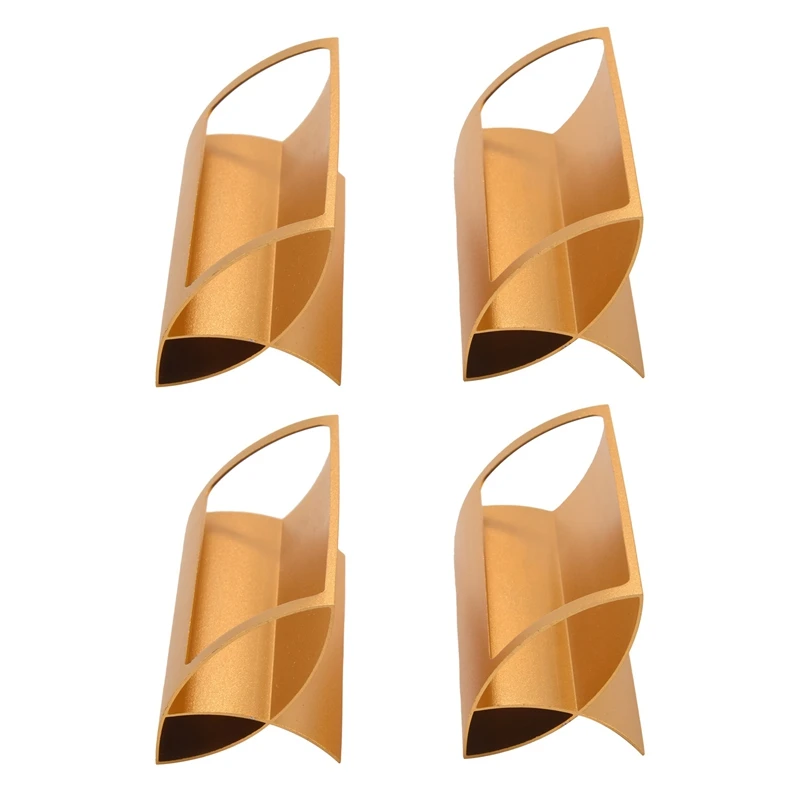 

Business Card Holder For Desk, Metal Aluminum Desktop Business Name Card Case Display Organizer Stand,(4 Pack, Gold)
