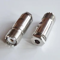 connector socket pl259 so239 uhf female clamp solder for rg58 rg142 rg223 rg400 lmr195 50 3 cable brass rf coaxial adapter