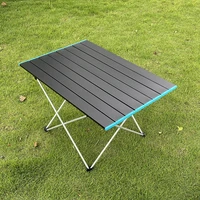 outdoor aluminum folding table camping portable multi functional ultra light mini round picnic table full love
