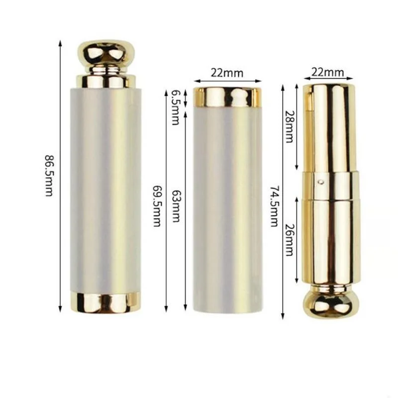 Пластиковый Платиновый тюбик для губной помады 3 5 г 25/50 шт. цилиндрический