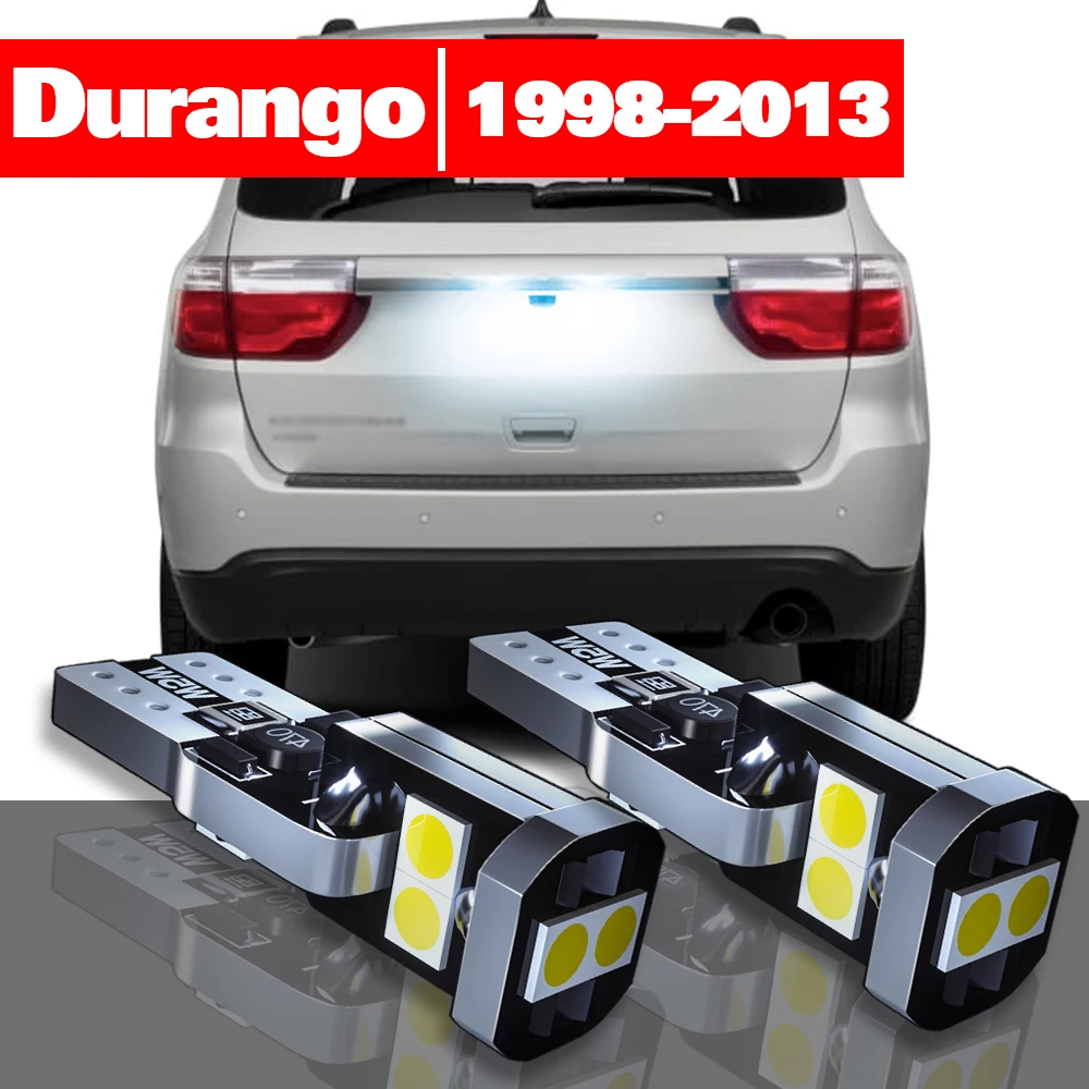 

For Dodge Durango 1998-2013 Accessories 2pcs LED License Plate Light 2001 2002 2003 2004 2005 2006 2007 2008 2009 2010 2011 2012