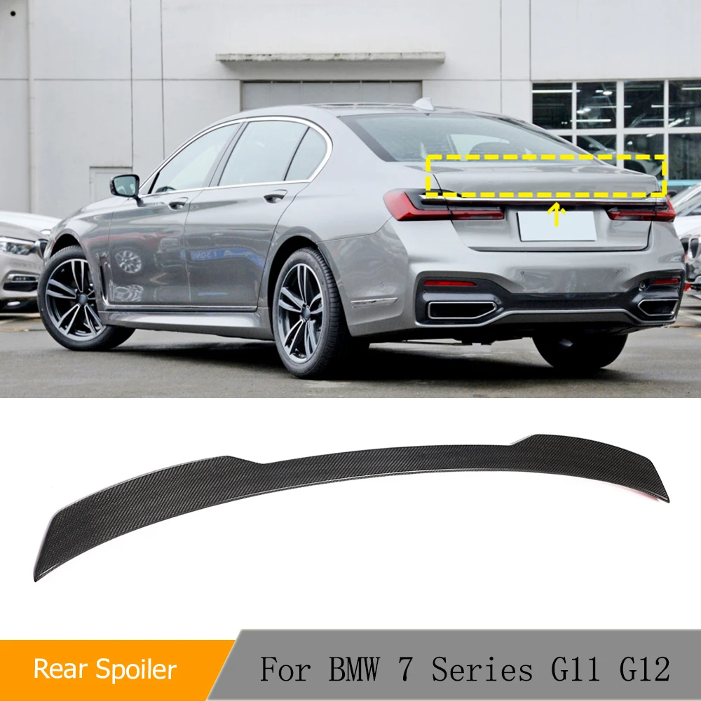 

Автомобильный спойлер для заднего багажника, крыло для BMW 7 серии G11 G12 2016-2021, задний спойлер из углеродного волокна