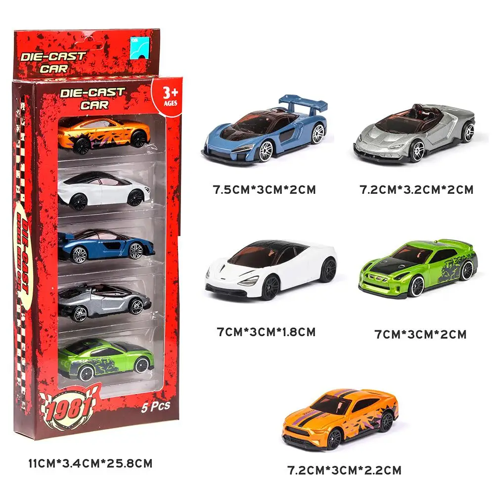 

5 шт., детская игрушечная машинка «горячие колеса», 1:64