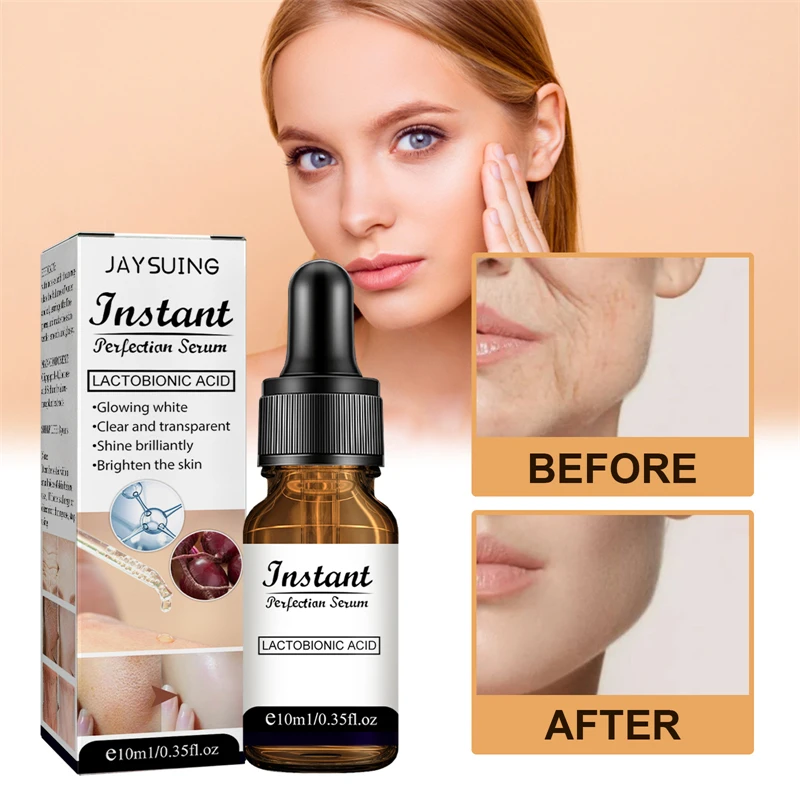 

Instant Anti-wrinkle Face Serum Hydrating Fade Fine Lines Shrink Pores Brighten Skin Firming Lift Hyaluronic Essence Skin Care