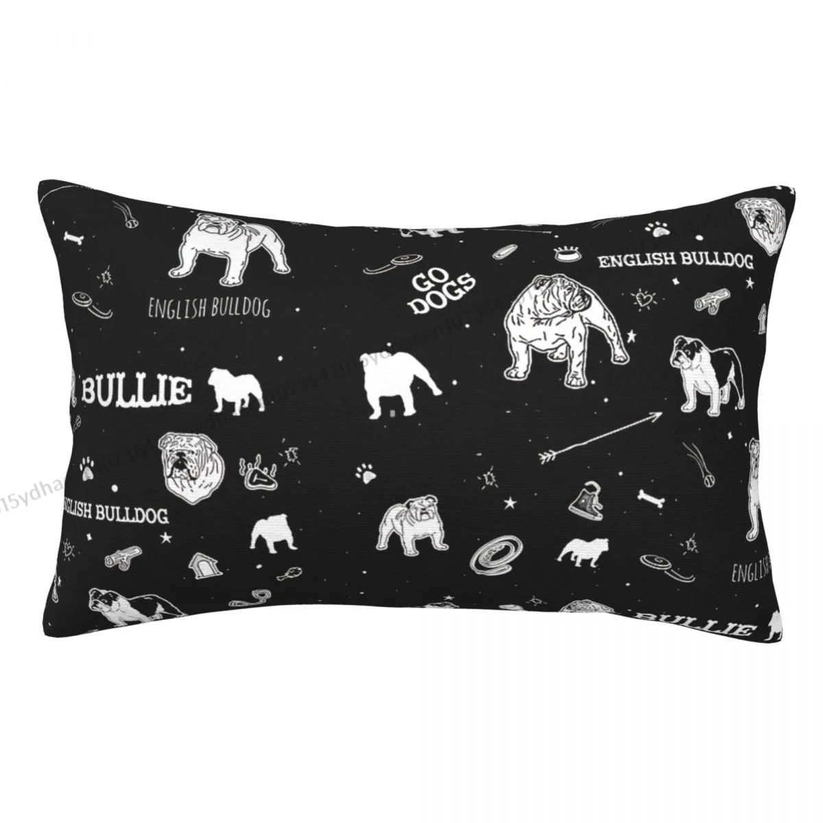 

English Bulldog Cojines Pillowcase Cushion Home Sofa Chair Print Decorative Coussin Pillow Covers