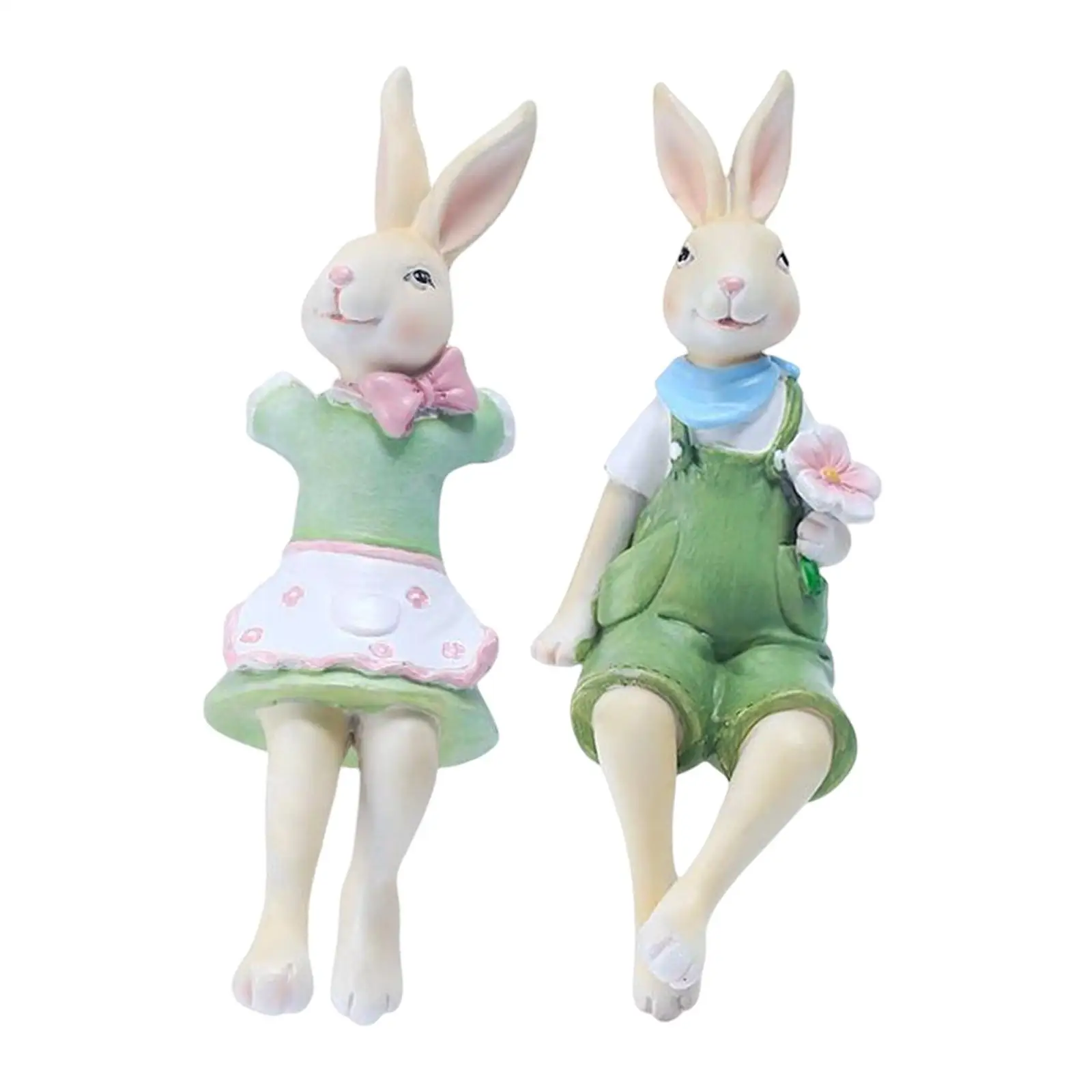 

2x Planter Pot Hanger Hanging Animal Ornament Resin Animal Flower Pot and Vase Hugger for Balcony Garden Fence Patio Decorations
