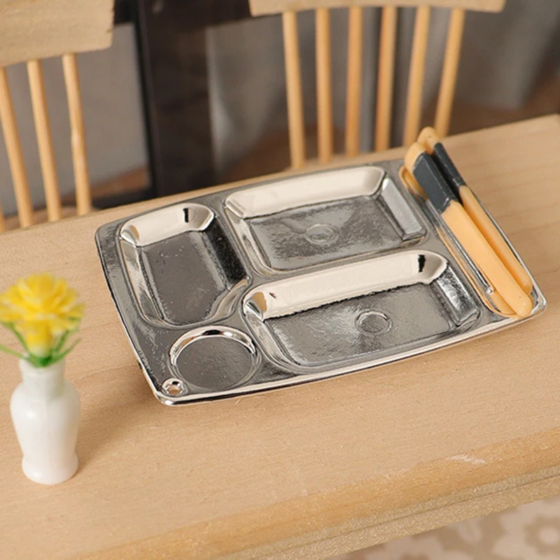 Кукольный домик миниатюрная еда пластина для фаст-фуда палочки еды реквизит