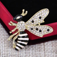 high grade oil dripping bee flying insect brooch fashion jacket female accessories female wasp corsage