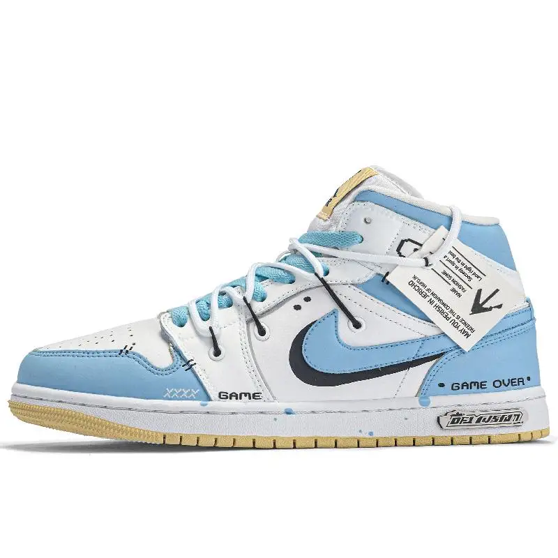 【Customize】Jordan Air Jordan 1 Vintage Basketball Shoes Women's Sneakers shoes BQ6472-701