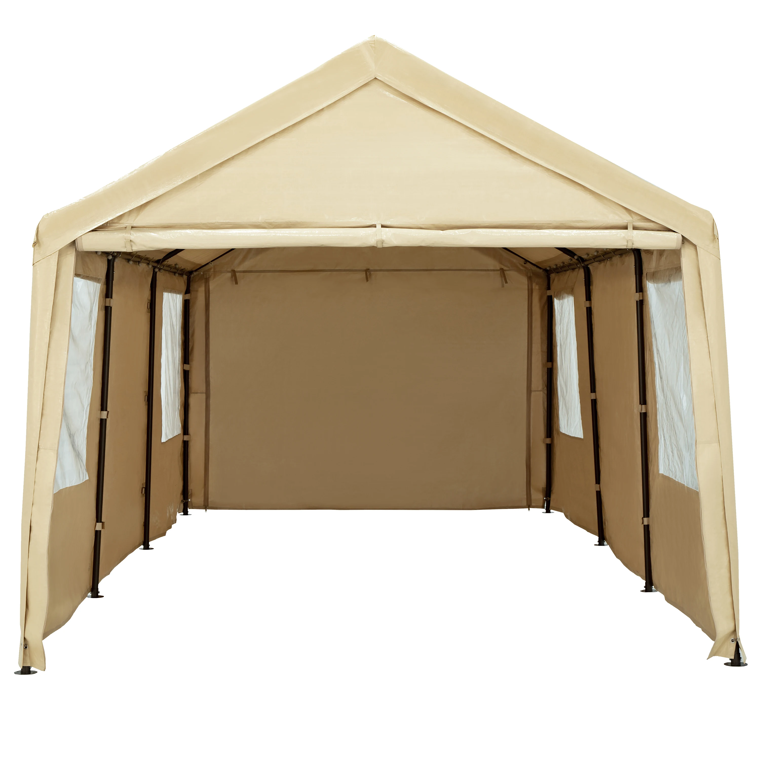 10x20ft Heavy Duty With Removable Sidewalls & Doors Portable