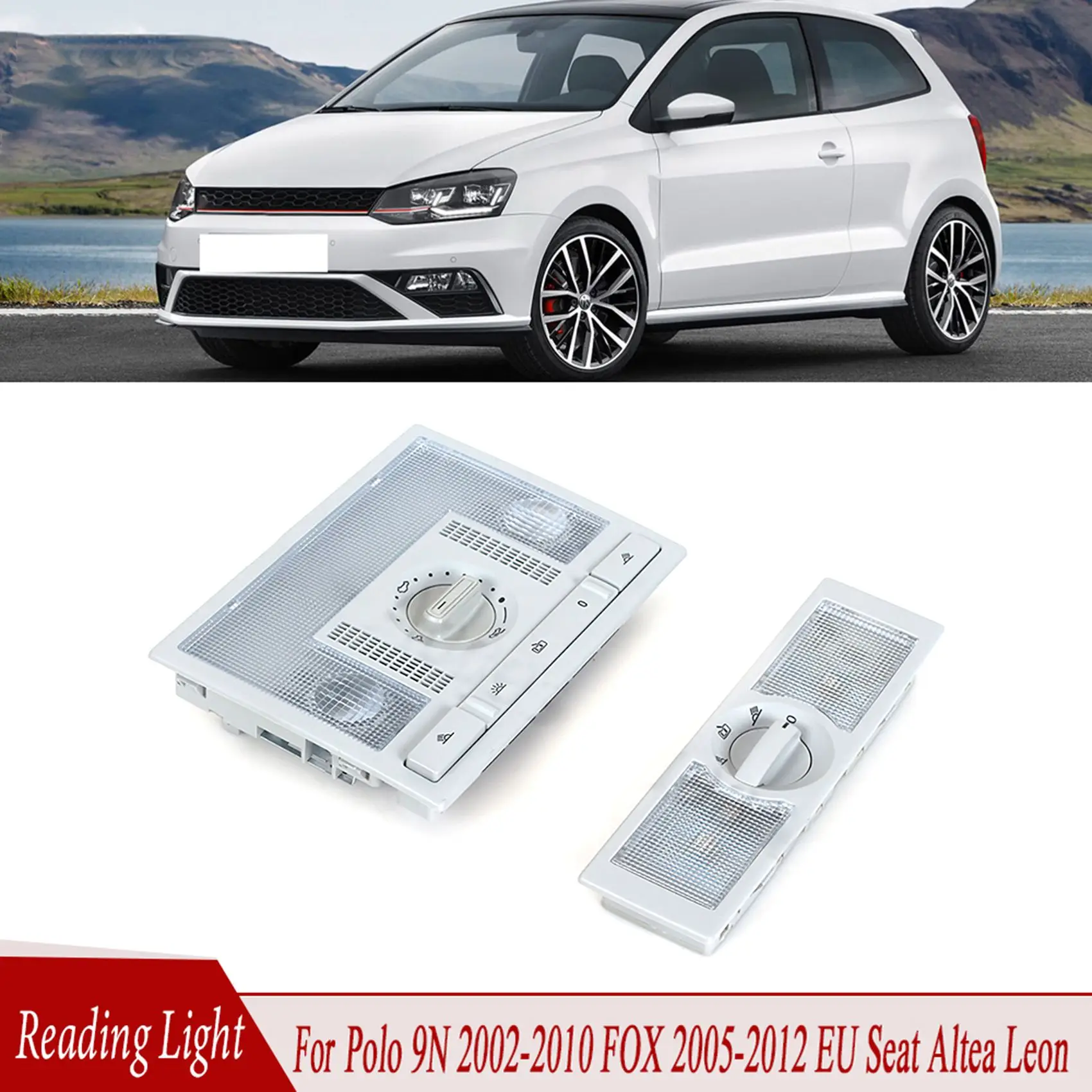 

Car Rear Roof Reading Light For-VW-Polo 9N TOURAN 2002-2010 6Q0947291A