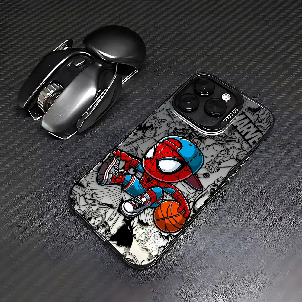 Фото Чехол для телефона Marvel Hero Spider-Man для iPhone 17, 17e, 16, 15, 14, 13, 12, 11 mini, Pro, Max, X, XR, XSMAX, 8, 7, Air, Plus, матовый, противоударный №5