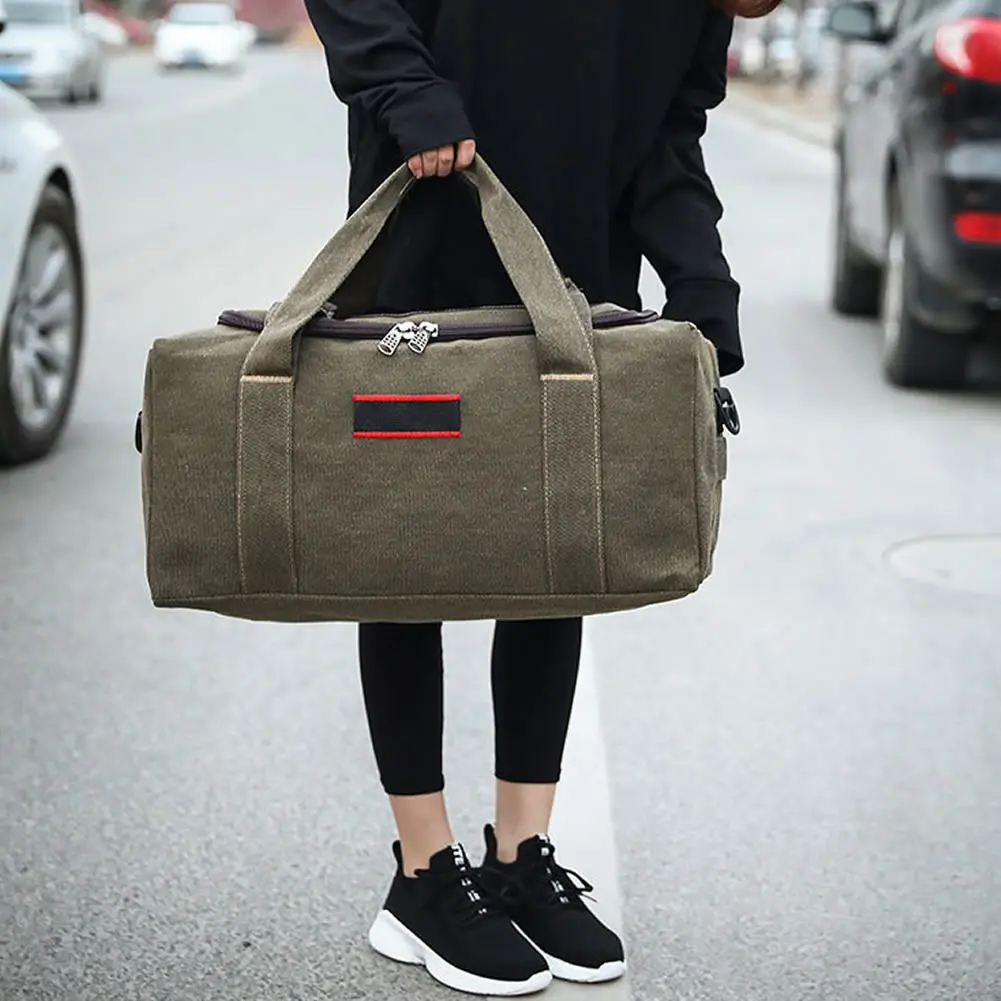 Canvas Travel Bags Men Women Super Large Capacity Hand Luggage Bag Long Distance Travel Bag Clothing Storage Bag Dropshipping