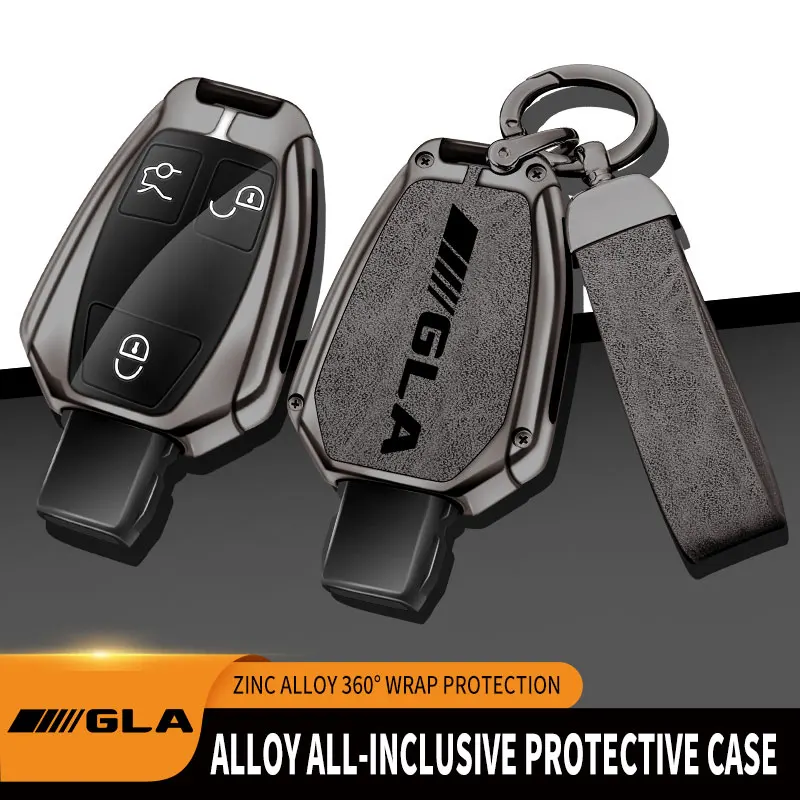 

Zinc Alloy Car Key Case For Mercedes Benz GLA200 GLA220 GLA260 GLA180 Remote Control Protector For Mercedes Benz GLA Key Cover