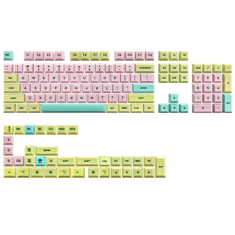 

Силиконовый колпачок для клавиш 140 клавиш восковой розовый GK2 Набор колпачков для клавиш с профилем для переключателей Cherry MX