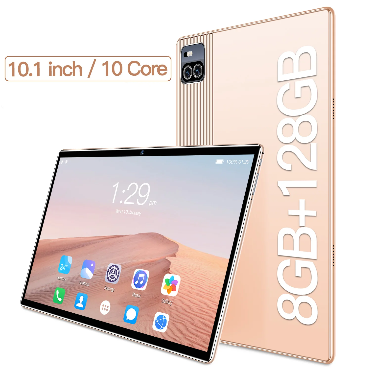 

10.1 Inch Tablet Android 12 X101 128GB Advanced Processor 8000mAh Google Play Office Global Version Mini Laptop WiFi Network